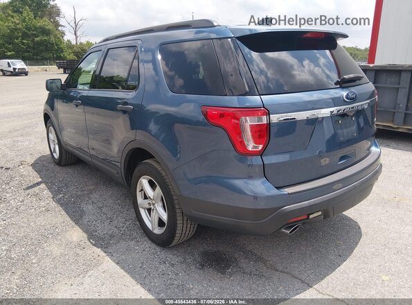 1FM5K8BH1JGC57156 2018 FORD EXPLORER Blue უკანა მარცხენა