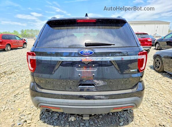1FM5K8BH2HGC28677 2017 FORD EXPLORER Black Вид ззаду