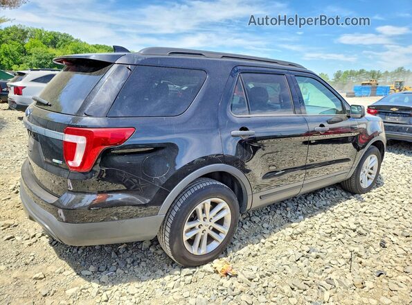 1FM5K8BH2HGC28677 2017 FORD EXPLORER Black Задня права чверть
