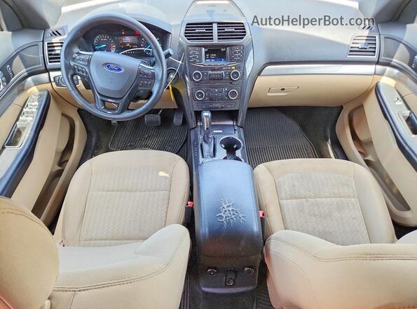1FM5K8BH2HGC28677 2017 FORD EXPLORER Black Вид панелі приладів