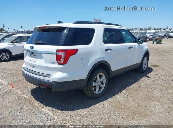 1FM5K8BH2JGC45565 2018 FORD EXPLORER White უკანა მარჯვენა