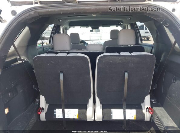1FM5K8BH2JGC45565 2018 FORD EXPLORER White ხელსაწყოთა პანელის ხედი