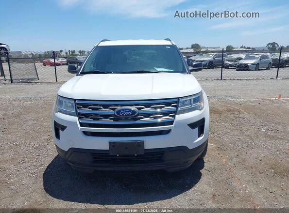 1FM5K8BH2JGC45565 2018 FORD EXPLORER White უკანა სალონის ხედი