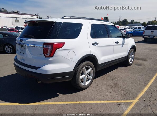 1FM5K8BH4JGC45325 2018 FORD EXPLORER White Tył prawy