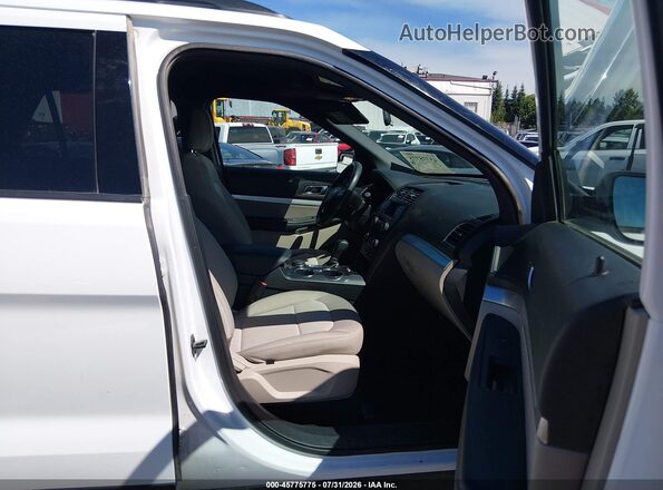 1FM5K8BH4JGC45325 2018 FORD EXPLORER White Widok wnętrza z przodu