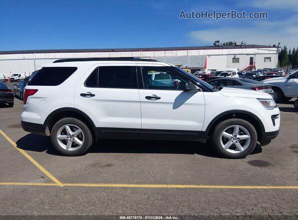 1FM5K8BH4JGC45325 2018 FORD EXPLORER White Widok wnętrza z tyłu