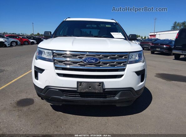 1FM5K8BH4JGC45325 2018 FORD EXPLORER White Widok zestawu wskaźników