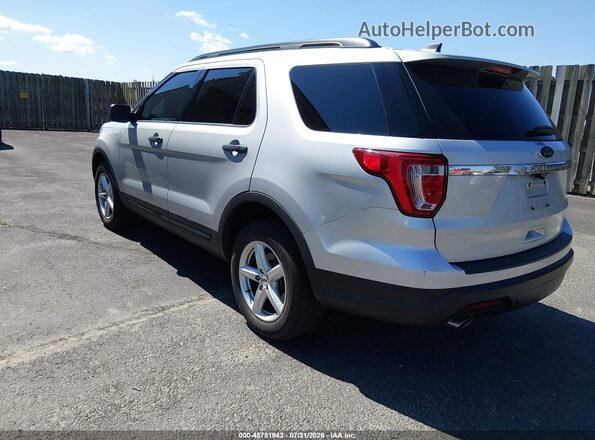 1FM5K8BH5JGC45575 2018 FORD EXPLORER Silver უკანა მარცხენა