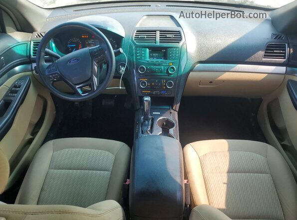 1FM5K8BH6HGA06045 2017 FORD EXPLORER Черный Вид панели приборов