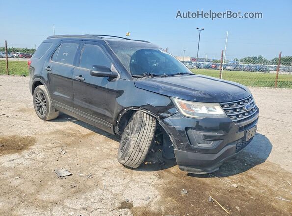 1FM5K8BH6HGA06045 2017 FORD EXPLORER Черный Передняя правая четверть
