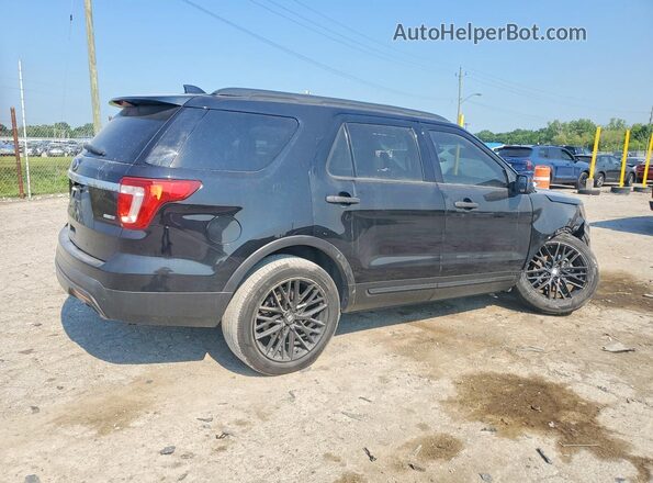 1FM5K8BH6HGA06045 2017 FORD EXPLORER Черный Задняя правая четверть