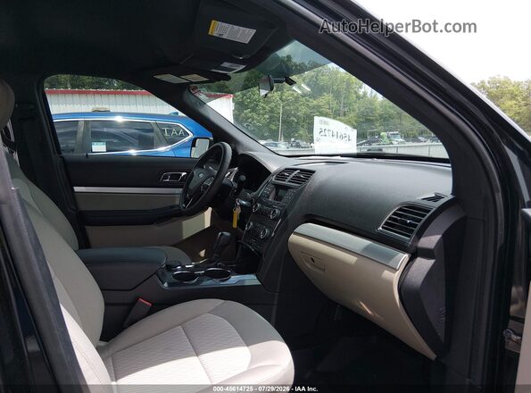 1FM5K8BH7JGC57159 2018 FORD EXPLORER Gray Widok wnętrza z przodu