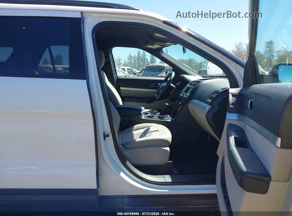 1FM5K8BH8JGC45232 2018 FORD EXPLORER White Widok wnętrza z przodu