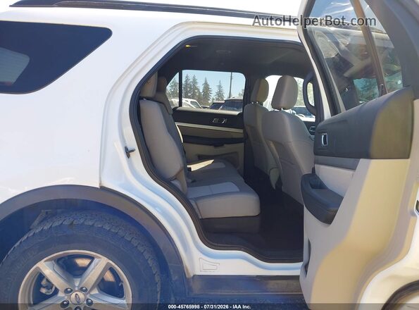 1FM5K8BH8JGC45232 2018 FORD EXPLORER White Widok naklejki z numerem VIN