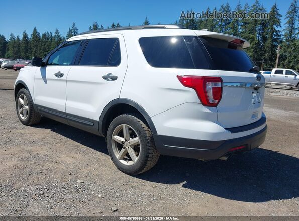 1FM5K8BH8JGC45232 2018 FORD EXPLORER White Tył lewy