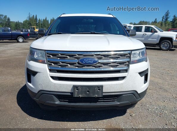 1FM5K8BH8JGC45232 2018 FORD EXPLORER White Widok zestawu wskaźników