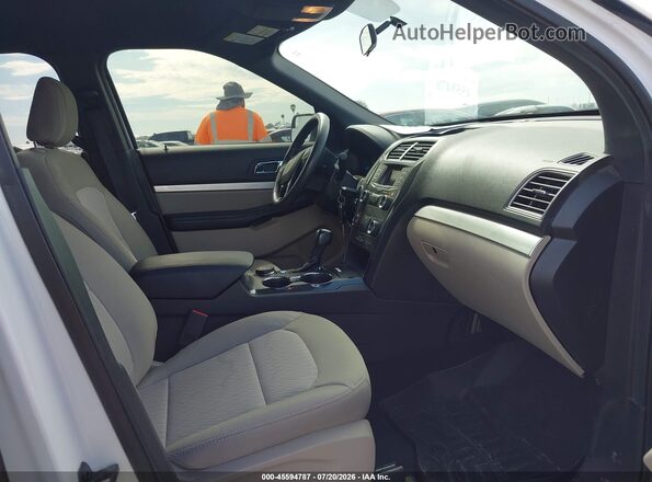 1FM5K8BH8JGC57137 2018 FORD EXPLORER White Widok wnętrza z przodu