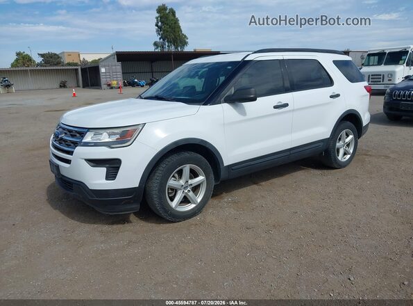 1FM5K8BH8JGC57137 2018 FORD EXPLORER White Przód lewy