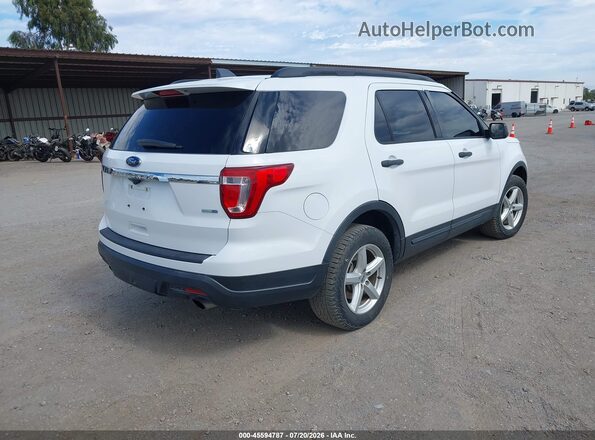 1FM5K8BH8JGC57137 2018 FORD EXPLORER White Tył prawy