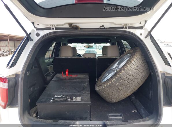 1FM5K8BH8JGC57137 2018 FORD EXPLORER White Widok zestawu wskaźników