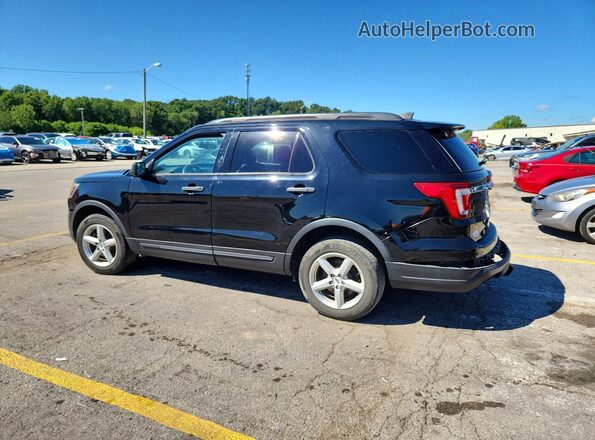 1FM5K8BH9JGC42467 2018 FORD EXPLORER Black Tył lewy
