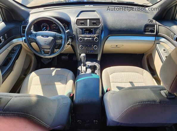 1FM5K8BH9JGC42467 2018 FORD EXPLORER Black Widok deski rozdzielczej