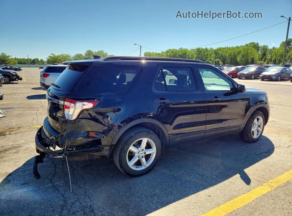 1FM5K8BH9JGC42467 2018 FORD EXPLORER Black Tył prawy