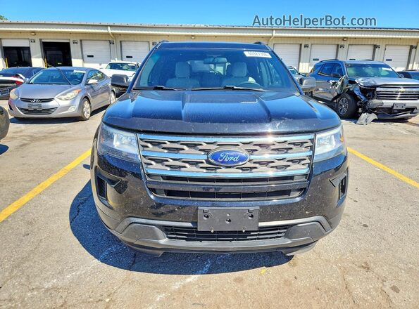 1FM5K8BH9JGC42467 2018 FORD EXPLORER Black Widok z przodu