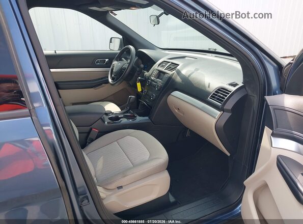 1FM5K8BH9JGC45319 2018 FORD EXPLORER Blue Вид салону спереду