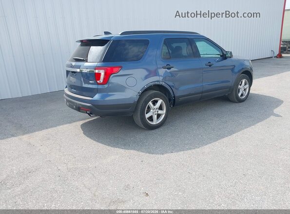 1FM5K8BH9JGC45319 2018 FORD EXPLORER Blue Задня права чверть