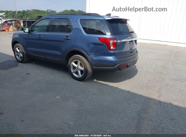 1FM5K8BH9JGC45319 2018 FORD EXPLORER Blue Задня ліва чверть