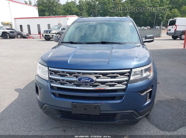 1FM5K8BH9JGC45319 2018 FORD EXPLORER Blue Вид задньої частини салону