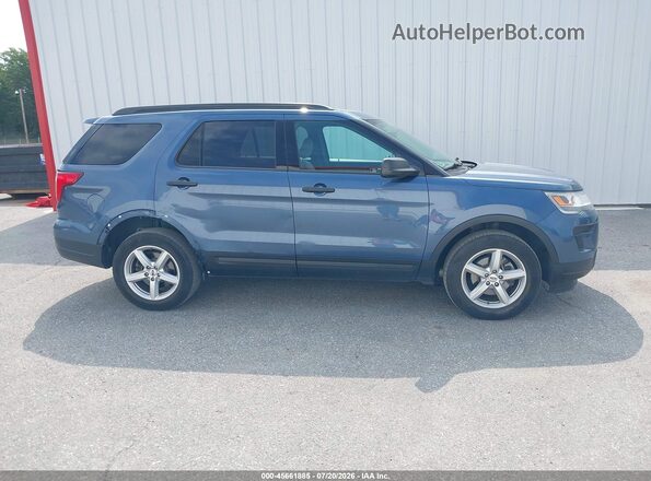 1FM5K8BH9JGC45319 2018 FORD EXPLORER Blue Панорамний вид салону 360°