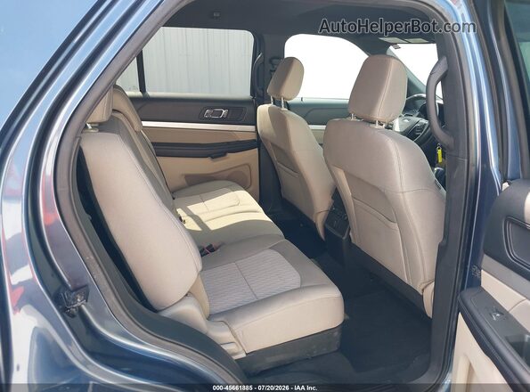 1FM5K8BH9JGC45319 2018 FORD EXPLORER Blue Вид наклейки з VIN-кодом