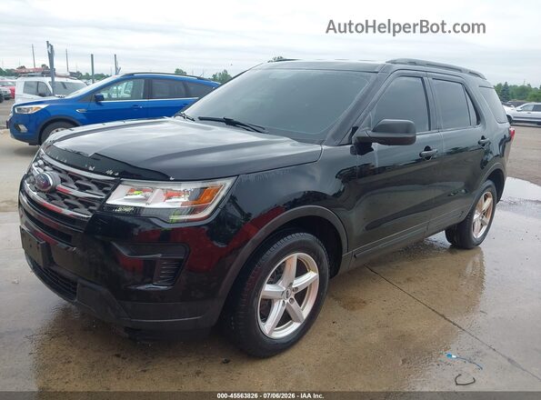 1FM5K8BHXJGC45314 2018 FORD EXPLORER Black Przód lewy