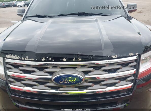 1FM5K8BHXJGC45314 2018 FORD EXPLORER Black Widok z przodu