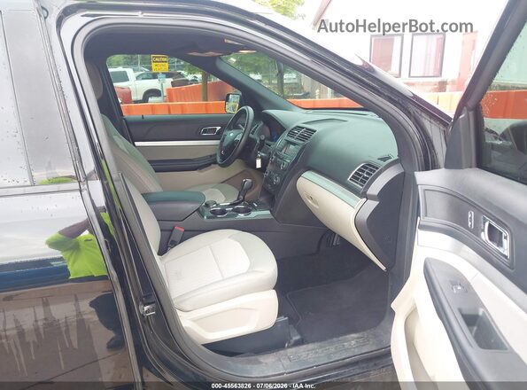 1FM5K8BHXJGC45314 2018 FORD EXPLORER Black Widok wnętrza z przodu