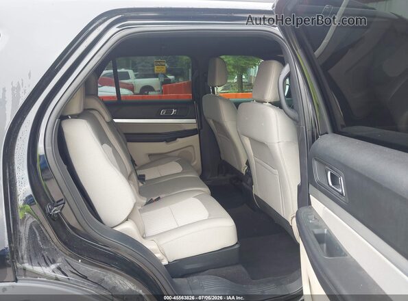 1FM5K8BHXJGC45314 2018 FORD EXPLORER Black Widok naklejki z numerem VIN