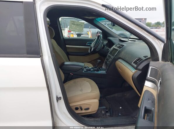 1FM5K8D80GGA29221 2016 FORD EXPLORER Белый Вид салона спереди