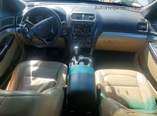 1FM5K8D80GGA31230 2016 FORD EXPLORER White Вид панелі приладів