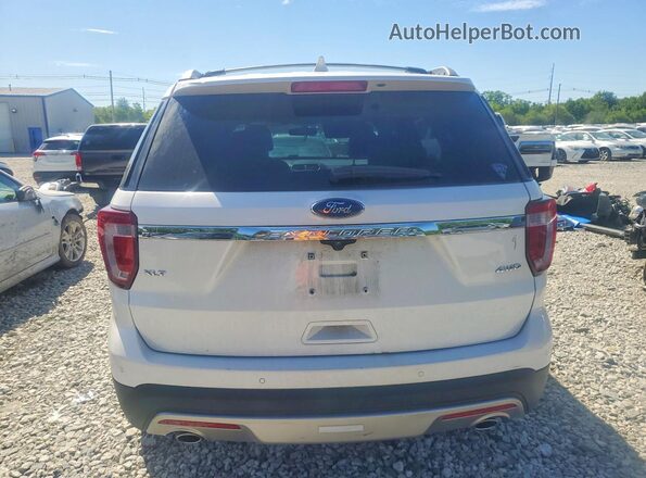 1FM5K8D80GGA31230 2016 FORD EXPLORER White Вид ззаду