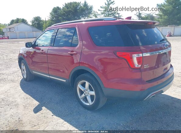 1FM5K8D80GGB77482 2016 FORD EXPLORER Red Tył lewy