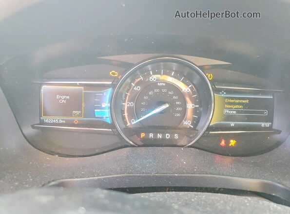 1FM5K8D80GGB77580 2016 FORD EXPLORER White Instrument cluster view