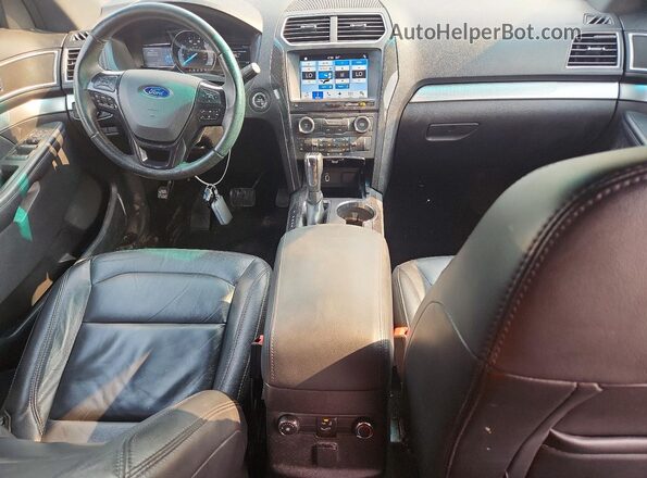 1FM5K8D80HGA83409 2017 FORD EXPLORER Black წინა პანელის ხედი
