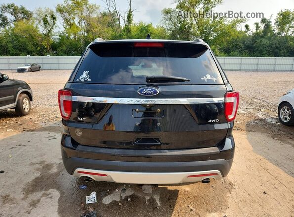 1FM5K8D80HGA83409 2017 FORD EXPLORER Black უკანა ხედი