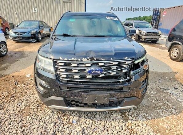 1FM5K8D80HGA83409 2017 FORD EXPLORER Black წინა ხედი