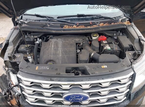 1FM5K8D80HGD10999 2017 FORD EXPLORER Black Вид ззаду