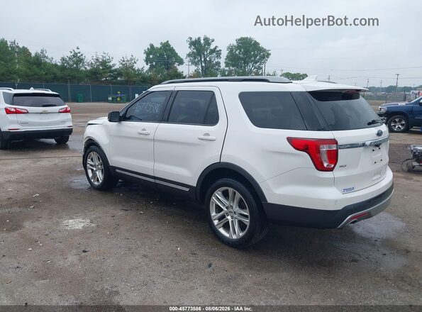 1FM5K8D80HGD37166 2017 FORD EXPLORER White Tył lewy