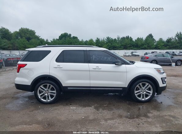 1FM5K8D80HGD37166 2017 FORD EXPLORER White Widok wnętrza z tyłu