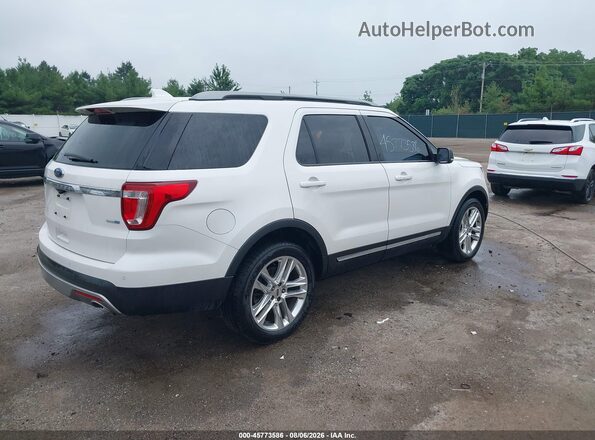 1FM5K8D80HGD37166 2017 FORD EXPLORER White Tył prawy